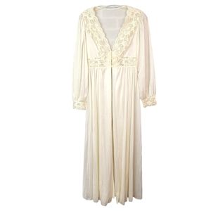 Shadow Line True Vintage Made in USA Sheer Lace Bridal Vibes Night Gown S
